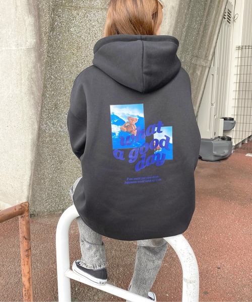 apres jour（アプレジュール）の「チュニックフードパーカー【ZOZOTOWN限定アイテム】（パーカー・レディース・アイボリー/その他/ブラック/ラベンダー/ダークブルー・フリー/X-LARGE）」の2枚目の写真