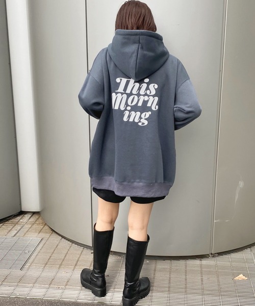 apres jour（アプレジュール）の「チュニックフードパーカー【ZOZOTOWN限定アイテム】（パーカー・レディース・アイボリー/その他/ブラック/ラベンダー/ダークブルー・フリー/X-LARGE）」の21枚目の写真