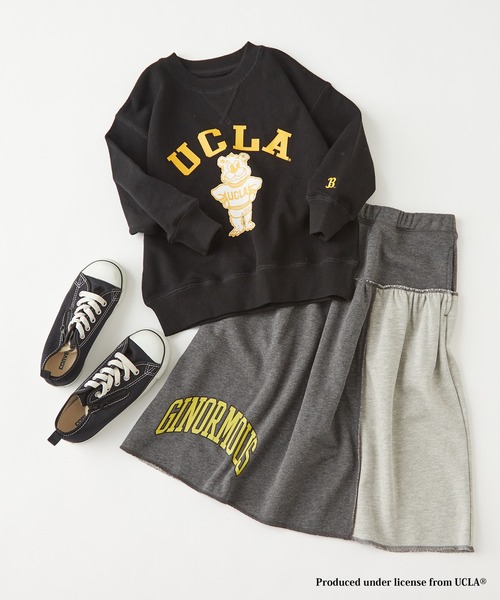 UCLA（ユーシーエルエー）の「【KIDS】【UCLA×CIAOPANIC TYPY】UCLA別注ﾛｺﾞｽｳｪｯﾄ（スウェット・キッズ・パープル/ホワイト/ブラック・MEDIUM/LARGE/X-LARGE/SMALL/XX-LARGE）」の2枚目の写真