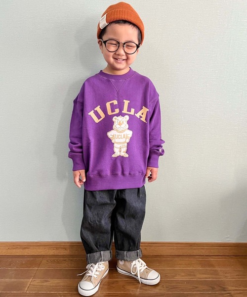 UCLA（ユーシーエルエー）の「【KIDS】【UCLA×CIAOPANIC TYPY】UCLA別注ﾛｺﾞｽｳｪｯﾄ（スウェット・キッズ・パープル/ホワイト/ブラック・MEDIUM/LARGE/X-LARGE/SMALL/XX-LARGE）」の11枚目の写真