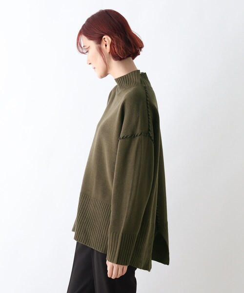 DRESKIP(ドレスキップ)の「◆バックスリットリンキングニット(ニット/セーター・レディース・ライトブルー/ブラック/ダークブラウン/ライトベージュ・02/03/04)」の14枚目の写真