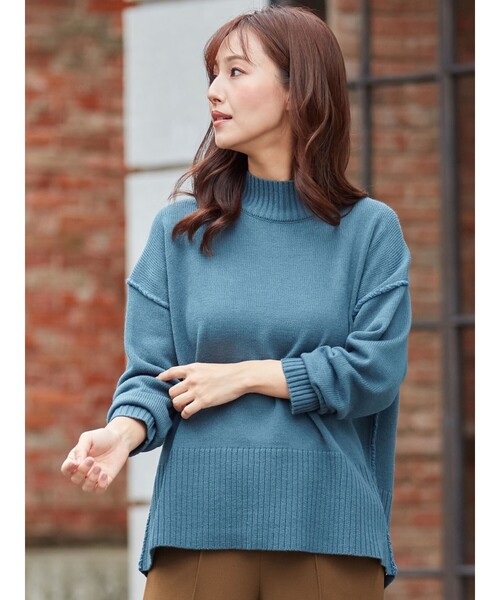 DRESKIP(ドレスキップ)の「◆バックスリットリンキングニット(ニット/セーター・レディース・ライトブルー/ブラック/ダークブラウン/ライトベージュ・02/03/04)」の19枚目の写真