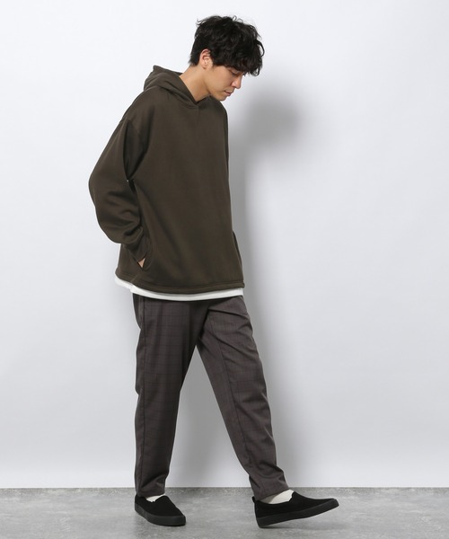 LAKOLE(ラコレ)の「裏起毛レイヤードパーカー / 239228(パーカー・メンズ・グリーン/サックスブルー/ブラウン/グレー/スモーク・LARGE/MEDIUM/X-LARGE)」の18枚目の写真