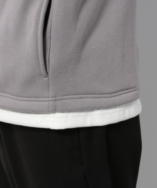 LAKOLE(ラコレ)の「裏起毛レイヤードパーカー / 239228(パーカー・メンズ・グリーン/サックスブルー/ブラウン/グレー/スモーク・LARGE/MEDIUM/X-LARGE)」の9枚目の写真