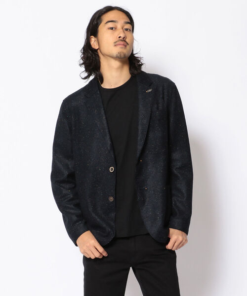 RAWLIFE(ロウライフ)の「BOB/ボブ/ドビージャケット/RIPE 519/RIPE 519(テーラードジャケット・メンズ・ネイビー・48/50/46/52)」の1枚目の写真