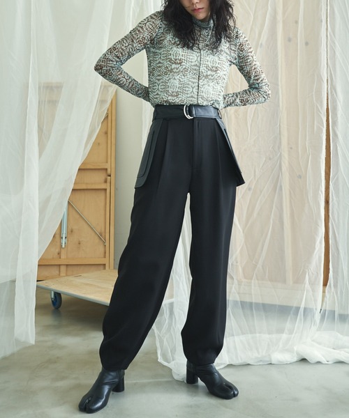 VACANCY（ヴァカンシー）の「フェイクレザーサイドポケットベルト（ベルト・レディース・ブラック・FREE）」の5枚目の写真