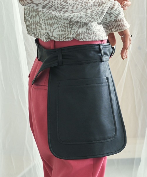 VACANCY（ヴァカンシー）の「フェイクレザーサイドポケットベルト（ベルト・レディース・ブラック・FREE）」の7枚目の写真