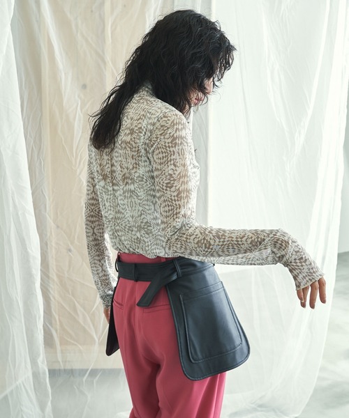 VACANCY（ヴァカンシー）の「フェイクレザーサイドポケットベルト（ベルト・レディース・ブラック・FREE）」の10枚目の写真