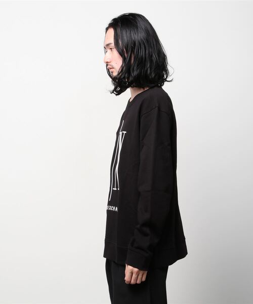 ARMANI EXCHANGE(アルマーニエクスチェンジ)の「【A/X】ARMANI EXCHANGE/ロゴクルーネックスウェット 8NZMPA ZJ1ZZ(スウェット・メンズ・ホワイト/ブラック・S/L/XL/M)」の3枚目の写真