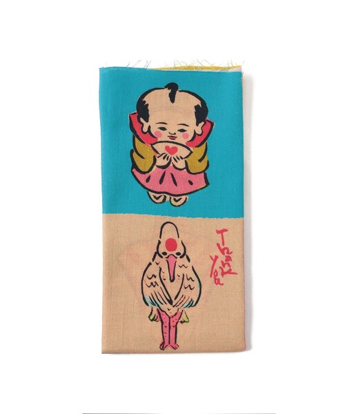 いぬんこ(犬ん子) / てぬぐい '御辞儀隊'（ハンカチ/ハンドタオル