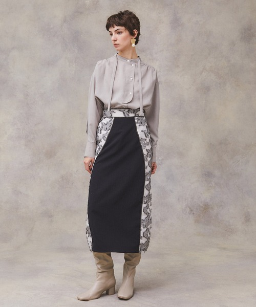 PUBLIC TOKYO（パブリックトウキョウ）の「フロントフラップロングシャツブラウス /ウォッシャブル（シャツ/ブラウス・レディース・ホワイト/ベージュ/サックスブルー・FREE）」の8枚目の写真