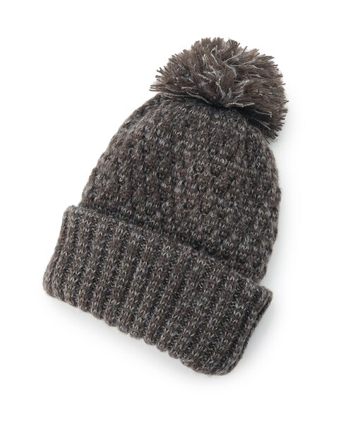 DRESKIP（ドレスキップ）の「◆マフラーになる 2wayラメニット帽（ニットキャップ/ビーニー・レディース・グレー/グレー系その他/ブラック/イエロー/ネイビー・00）」の3枚目の写真