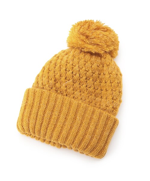 DRESKIP（ドレスキップ）の「◆マフラーになる 2wayラメニット帽（ニットキャップ/ビーニー・レディース・グレー/グレー系その他/ブラック/イエロー/ネイビー・00）」の5枚目の写真