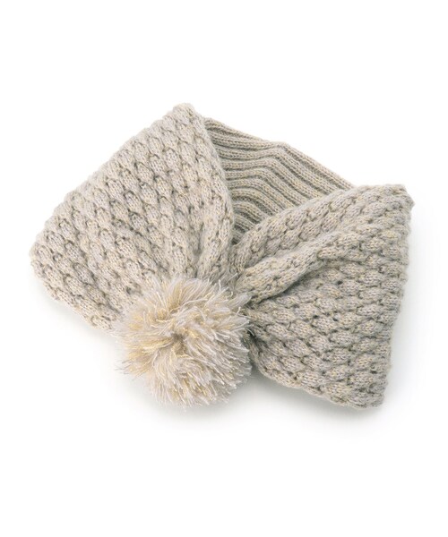 DRESKIP（ドレスキップ）の「◆マフラーになる 2wayラメニット帽（ニットキャップ/ビーニー・レディース・グレー/グレー系その他/ブラック/イエロー/ネイビー・00）」の6枚目の写真