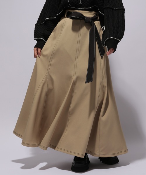 HARE（ハレ）の「ハイショクステッチスカート(HARE)（スカート）」 - WEAR