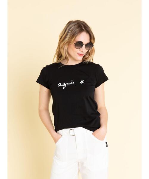 agnes b.(アニエスベー)の「S137 TS ロゴTシャツ(Tシャツ/カットソー・レディース・ブラック・1/2/3)」の11枚目の写真