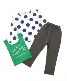 DILASH（ディラッシュ）の「BAG付きドットT＆パンツセット（ルームウェア/パジャマ）」