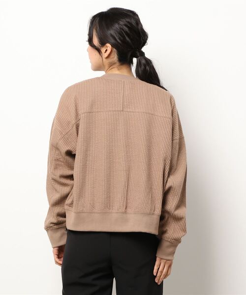 Samansa Mos2（サマンサ モスモス）の「起毛リブカーディガン（カーディガン/ボレロ・レディース・キナリ/ブラック/ベージュ・ﾌﾘ-）」の5枚目の写真