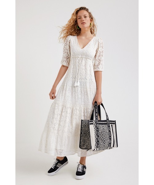 セール ワンピース 刺繍 Desigual デシグアル のファッション マキシワンピース 22swvw06 をセール価格で購入できます Desigual Desigual デシグアル のワンピース 刺繍 マキシワンピース ワンピース