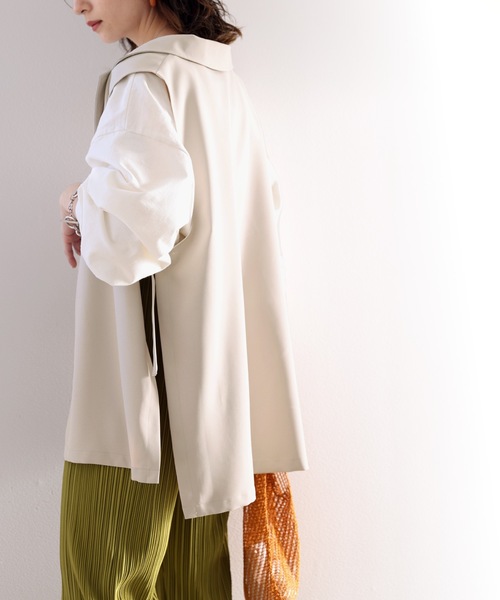 classicalelf(クラシカルエルフ)の「スタイリッシュの新顔。サイドベルトオーバージレベスト(ベスト・レディース・ブラック/モカ/ベージュ系その他・SMALL/MEDIUM/LARGE/X-LARGE)」の9枚目の写真