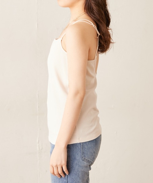 Chico（チコ）の「パット付きバッククロスキャミソール（キャミソール・レディース・ブラック/グレー/ピンク/アイボリー・FREE）」の8枚目の写真