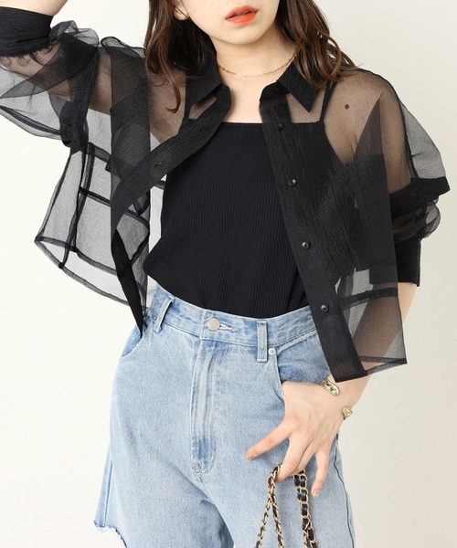 Chico（チコ）の「パット付きバッククロスキャミソール（キャミソール・レディース・ブラック/グレー/ピンク/アイボリー・FREE）」の11枚目の写真