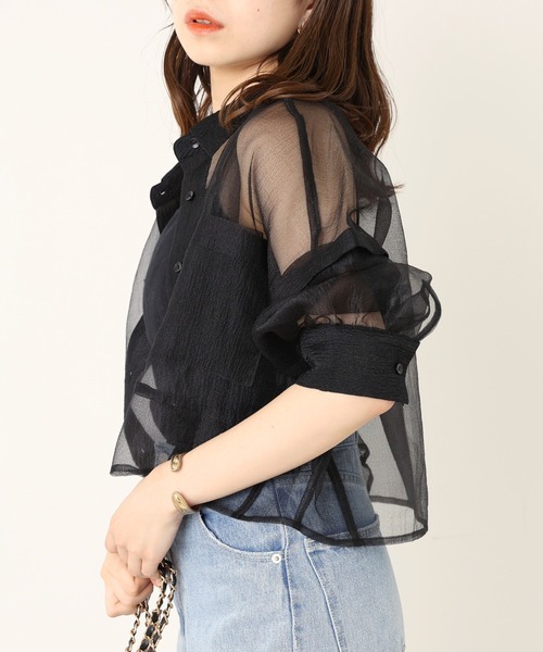 Chico（チコ）の「パット付きバッククロスキャミソール（キャミソール・レディース・ブラック/グレー/ピンク/アイボリー・FREE）」の12枚目の写真