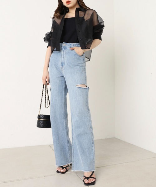 Chico（チコ）の「パット付きバッククロスキャミソール（キャミソール・レディース・ブラック/グレー/ピンク/アイボリー・FREE）」の14枚目の写真