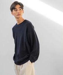 niko and... | ベーシック畦編みニットプルオーバー(ニット/セーター)