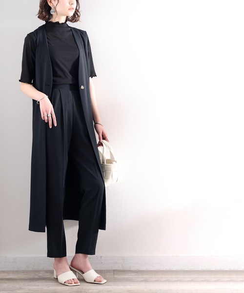 セール】知的さを+1。大人こなれ感叶う夏の定番ロングジレ