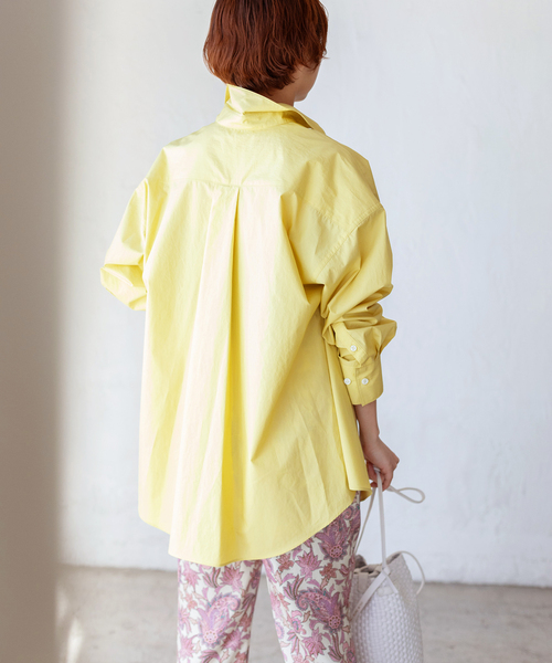 IENA（イエナ）の「シリコンワッシャーコットンシャツ◆（シャツ/ブラウス・レディース・イエロー/パープル/ピンク・38/36）」の22枚目の写真