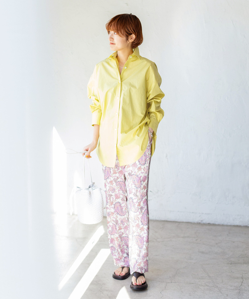 IENA（イエナ）の「シリコンワッシャーコットンシャツ◆（シャツ/ブラウス・レディース・イエロー/パープル/ピンク・38/36）」の21枚目の写真