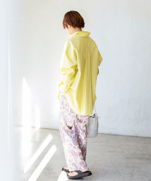 IENA（イエナ）の「シリコンワッシャーコットンシャツ◆（シャツ/ブラウス・レディース・イエロー/パープル/ピンク・38/36）」の20枚目の写真