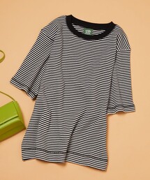 FREAK'S STORE | ▽【WEB限定】GREEN HILLS×FREAK'S STORE/グリーンヒルズ　ボーダーワッフルショートスリーブTEE(Tシャツ/カットソー)