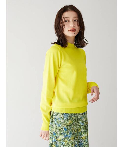 Green　Parks（グリーンパークス）の「カラーニットプルオーバー＊（ニット/セーター・レディース・イエロー/グリーン/ブルー・FREE）」の7枚目の写真