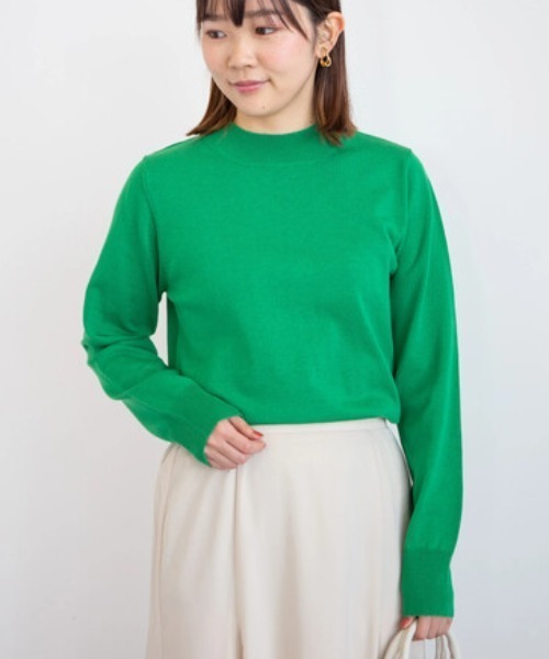 Green　Parks（グリーンパークス）の「カラーニットプルオーバー＊（ニット/セーター・レディース・イエロー/グリーン/ブルー・FREE）」の2枚目の写真