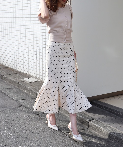 ROYAL PARTY(ロイヤルパーティー)の「【ZOZO限定】マーメイドスカート(スカート・レディース・オレンジ/ブラック/オフホワイト/グリーン/モカ・FREE)」の10枚目の写真