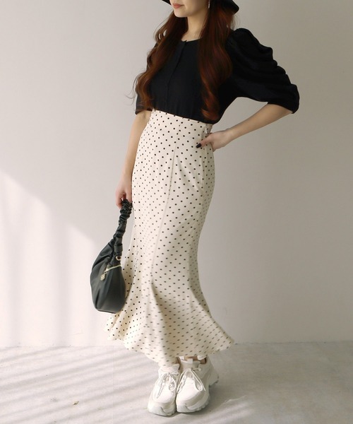 ROYAL PARTY(ロイヤルパーティー)の「【ZOZO限定】マーメイドスカート(スカート・レディース・オレンジ/ブラック/オフホワイト/グリーン/モカ・FREE)」の14枚目の写真