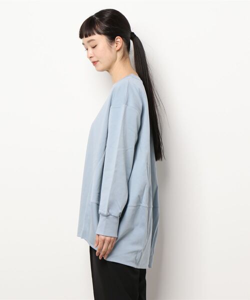 PUAL CE CIN（ピュアルセシン）の「SORONA　コクーンBIGプルオーバー（Tシャツ/カットソー・レディース・オフホワイト/ベージュ/サックスブルー/チャコールグレー・FREE）」の22枚目の写真