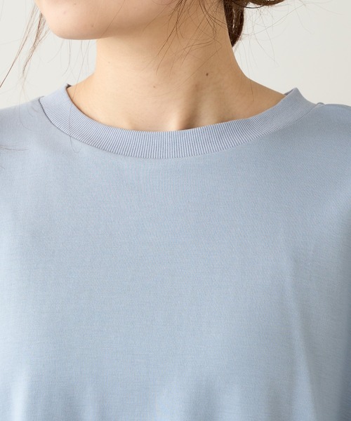 PUAL CE CIN（ピュアルセシン）の「SORONA　コクーンBIGプルオーバー（Tシャツ/カットソー・レディース・オフホワイト/ベージュ/サックスブルー/チャコールグレー・FREE）」の9枚目の写真