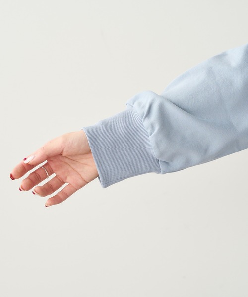 PUAL CE CIN（ピュアルセシン）の「SORONA　コクーンBIGプルオーバー（Tシャツ/カットソー・レディース・オフホワイト/ベージュ/サックスブルー/チャコールグレー・FREE）」の11枚目の写真