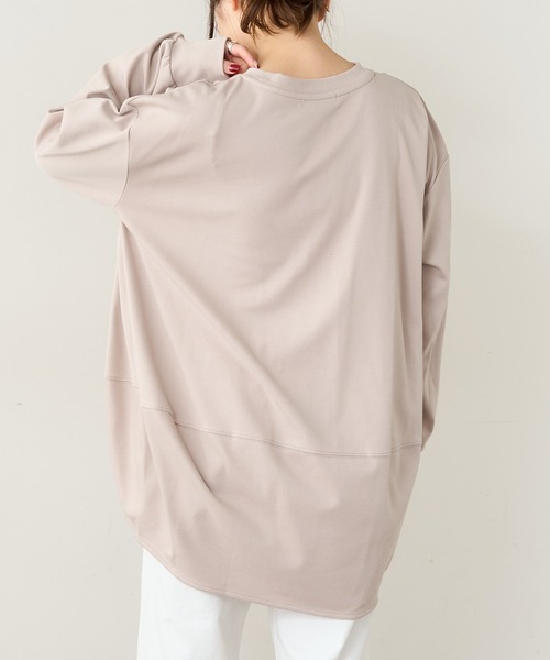 PUAL CE CIN（ピュアルセシン）の「SORONA　コクーンBIGプルオーバー（Tシャツ/カットソー・レディース・オフホワイト/ベージュ/サックスブルー/チャコールグレー・FREE）」の15枚目の写真