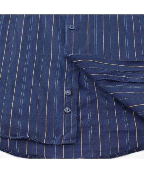 BURBERRY(バーバリー)の「【ヴィンテージ古着】90's Burberry/バーバリー ストライプ柄 ロングスリーブシャツ USA製(シャツ/ブラウス・メンズ・ネイビー・MEDIUM)」の8枚目の写真
