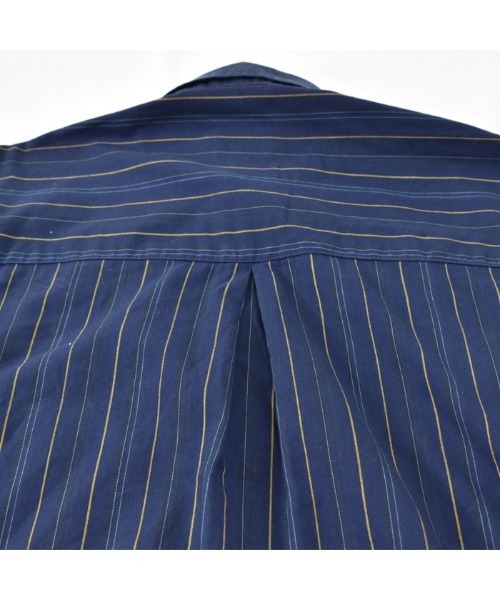 BURBERRY(バーバリー)の「【ヴィンテージ古着】90's Burberry/バーバリー ストライプ柄 ロングスリーブシャツ USA製(シャツ/ブラウス・メンズ・ネイビー・MEDIUM)」の9枚目の写真