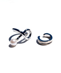 mille blanc（ミルブラン）の「【日本製】２点セット パール付きイヤーカフ（イヤーカフ）」