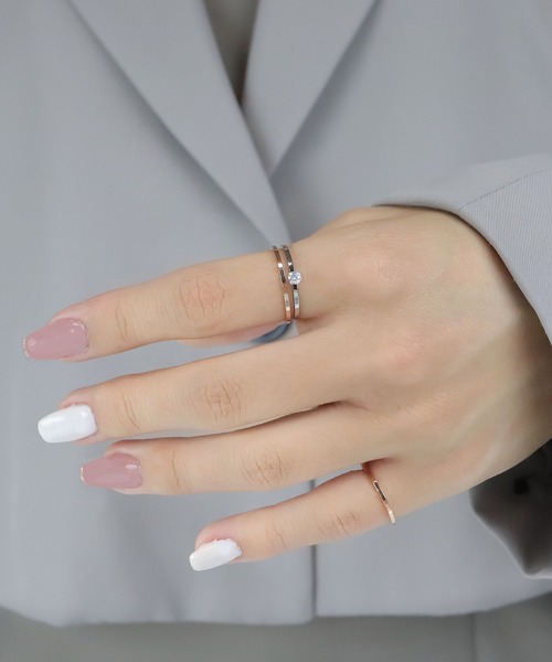 blackdia ocean(ブラックダイヤオーシャン)の「blackdia ocean 金属アレルギー対応 1mmシンプルリング サージカルステンレス 316L(リング・レディース・シルバー/ゴールド/ピンクゴールド・11号/9号/14号/7号/4号/16号/18号)」の9枚目の写真