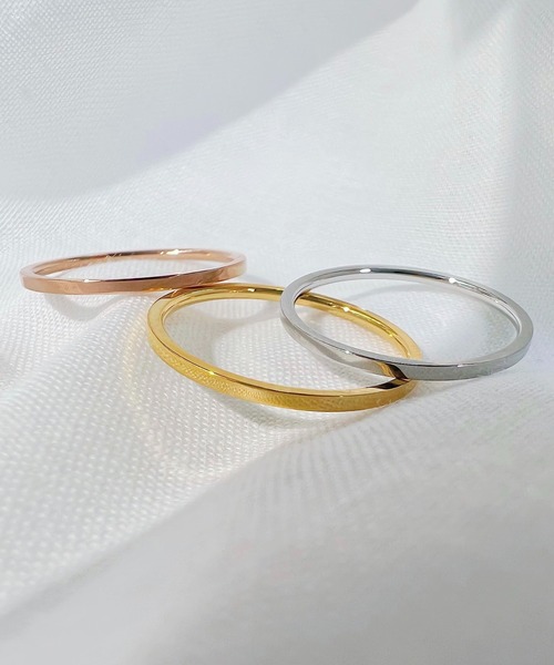 blackdia ocean(ブラックダイヤオーシャン)の「blackdia ocean 金属アレルギー対応 1mmシンプルリング サージカルステンレス 316L(リング・レディース・シルバー/ゴールド/ピンクゴールド・11号/9号/14号/7号/4号/16号/18号)」の11枚目の写真