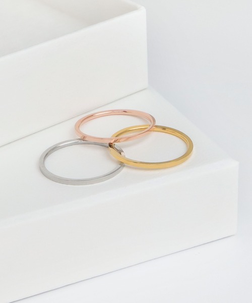 blackdia ocean(ブラックダイヤオーシャン)の「blackdia ocean 金属アレルギー対応 1mmシンプルリング サージカルステンレス 316L(リング・レディース・シルバー/ゴールド/ピンクゴールド・11号/9号/14号/7号/4号/16号/18号)」の12枚目の写真