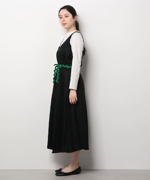 ottod'Ame（オットダム）の「ottod'Ame/オットダム/ONEPIECE LINEN（ワンピース・レディース・ホワイト/ベージュ/ブラック・40）」の5枚目の写真