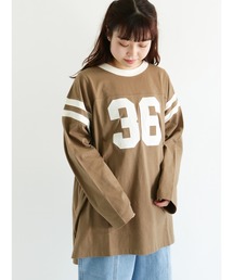 Samansa Mos2 | ナンバーパッチワークTシャツ(Tシャツ/カットソー)